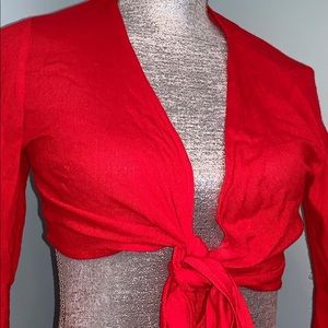 Red Bell Sleeve Crop Top🚨